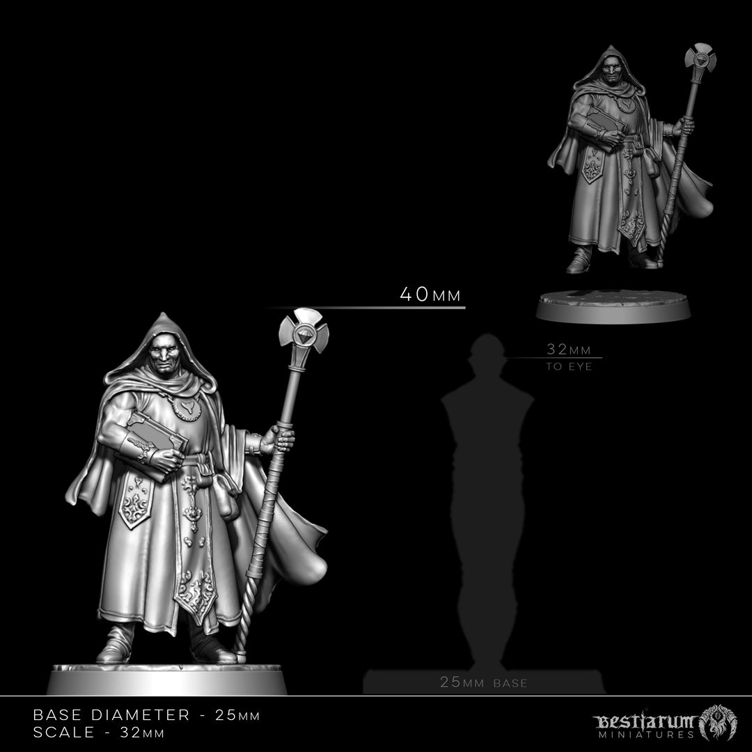 Patrius and Esmeria, the Mendicant Clerics | STL | Lone Heroes