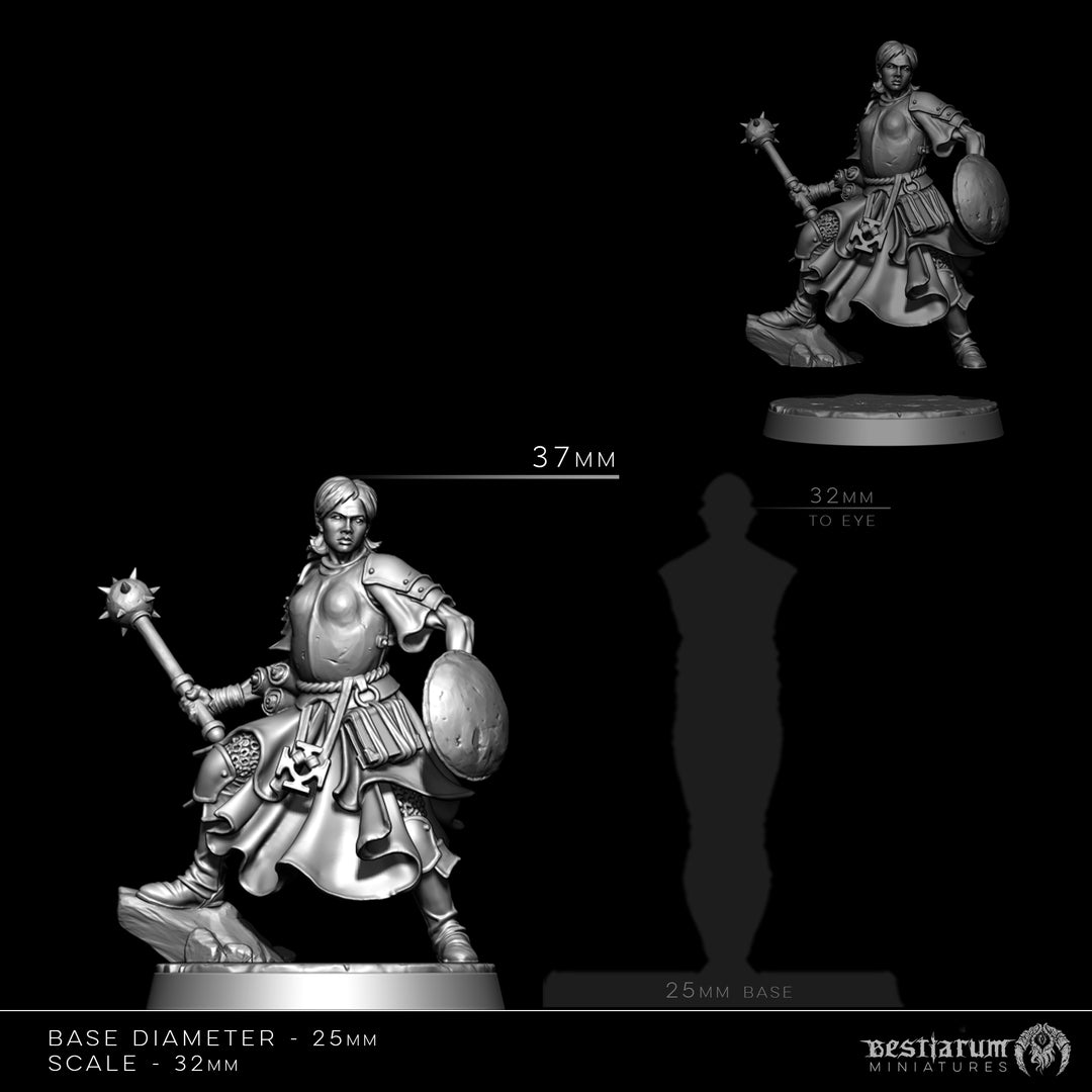 Patrius and Esmeria, the Mendicant Clerics | STL | Lone Heroes