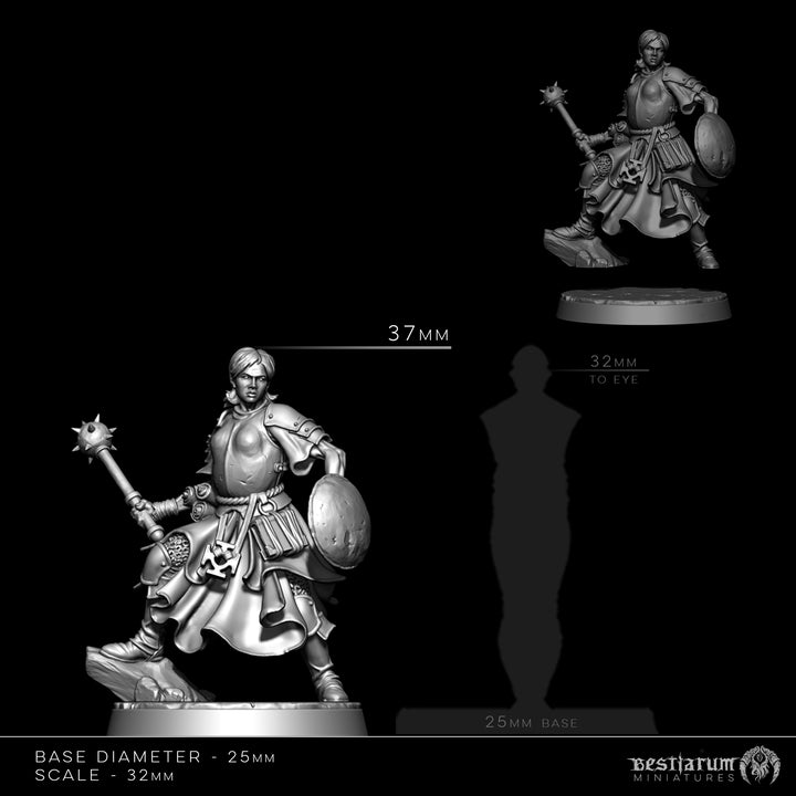 Patrius and Esmeria, the Mendicant Clerics | STL | Lone Heroes