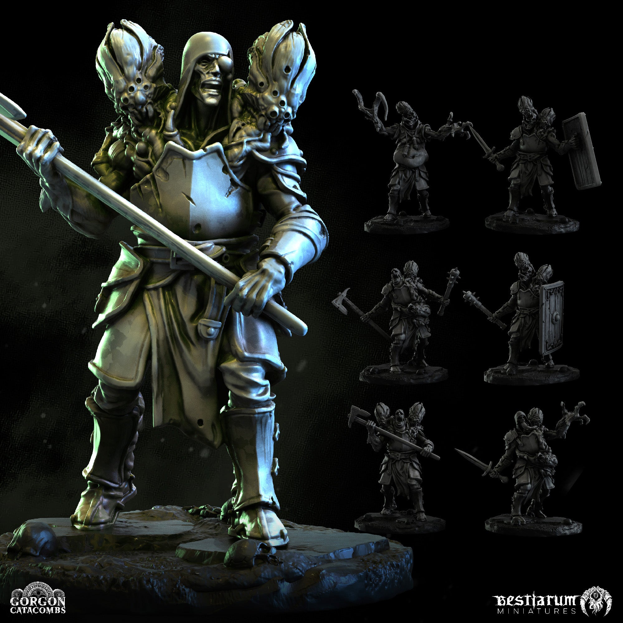 Enslaved Warriors | Gorgon Catacombs | Bestiarum | Miniatures D&D Wargaming DnD