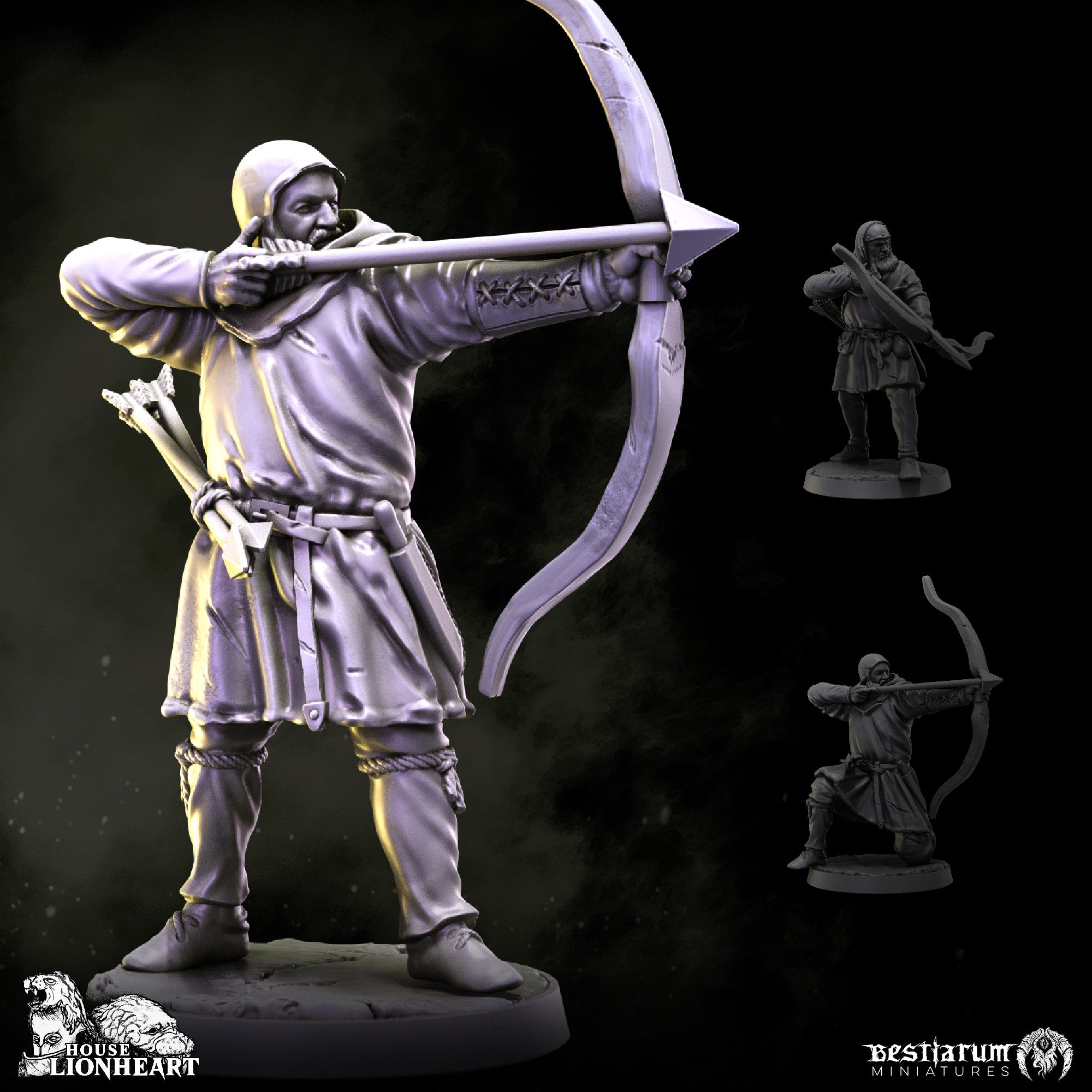 Militia Archers | House Lionheart | Bestiarum | Miniatures D&D Wargaming DnD