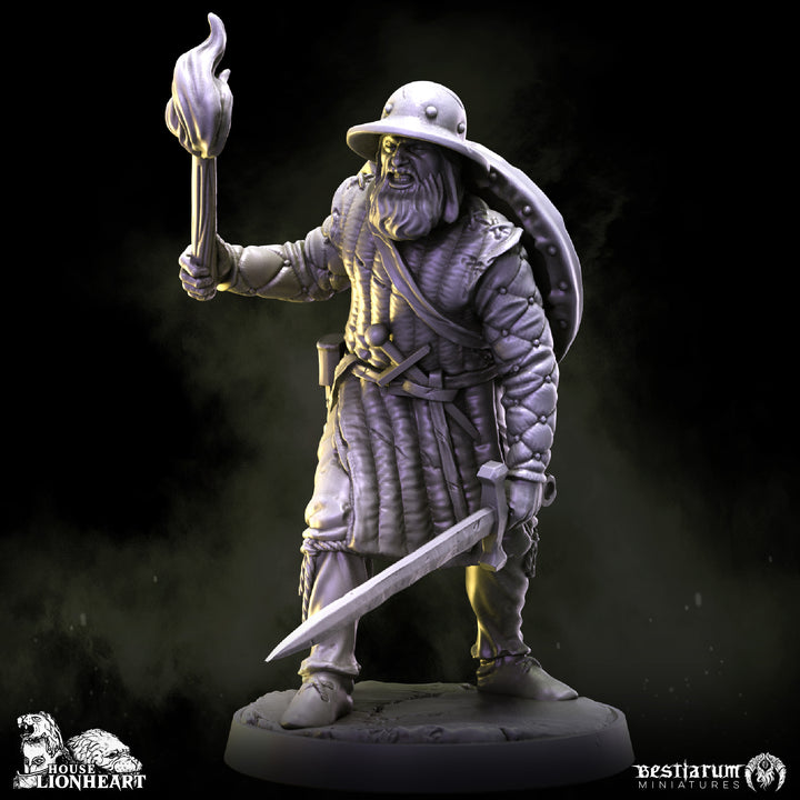 Militia Footmen | House Lionheart | Bestiarum | Miniatures D&amp;D Wargaming DnD