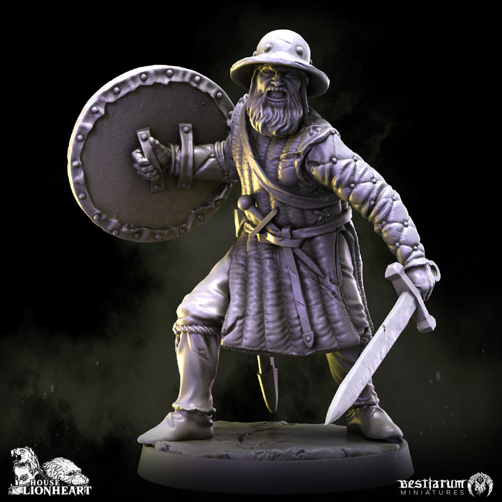 Militia Footmen | House Lionheart | Bestiarum | Miniatures D&amp;D Wargaming DnD