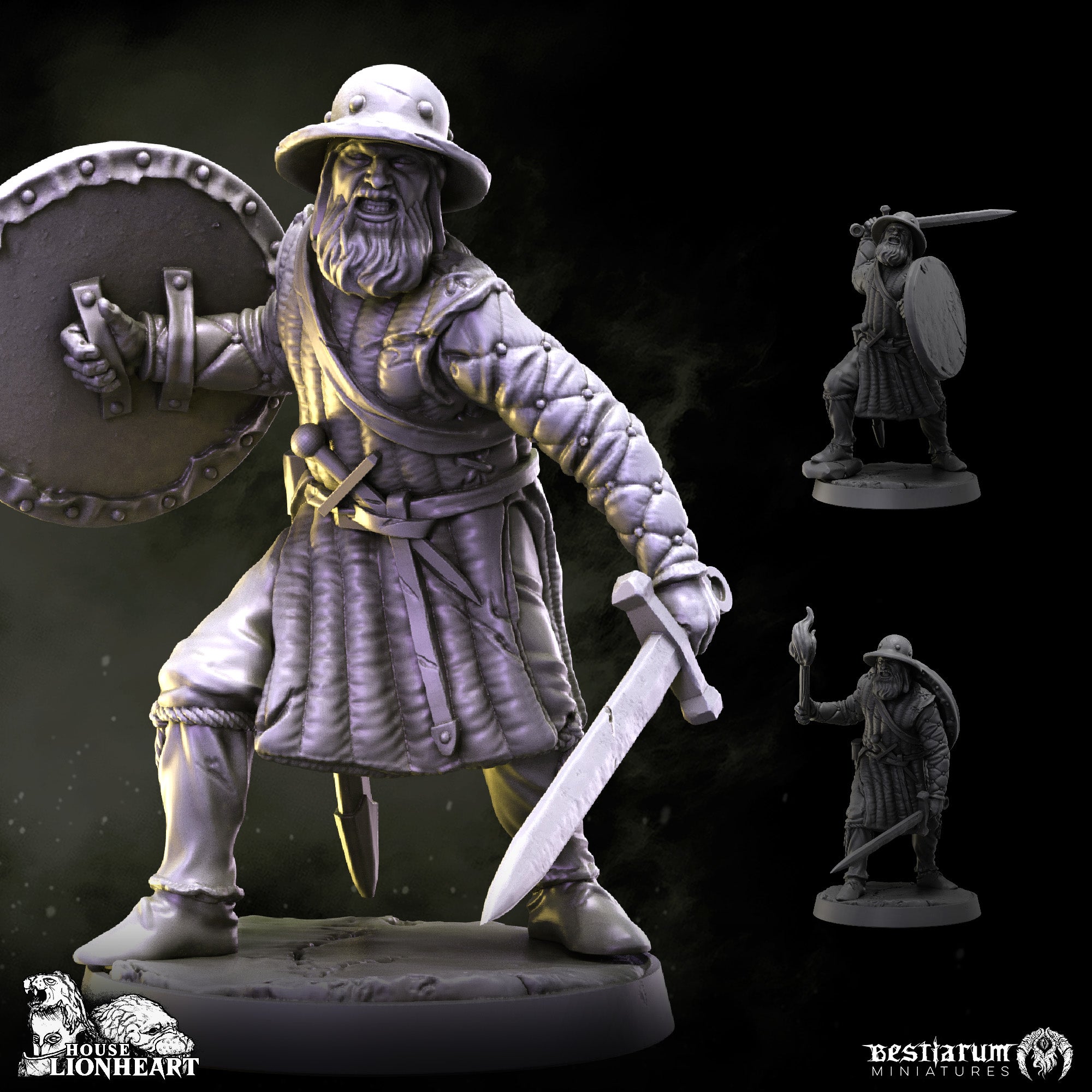 Militia Footmen | House Lionheart | Bestiarum | Miniatures D&D Wargaming DnD