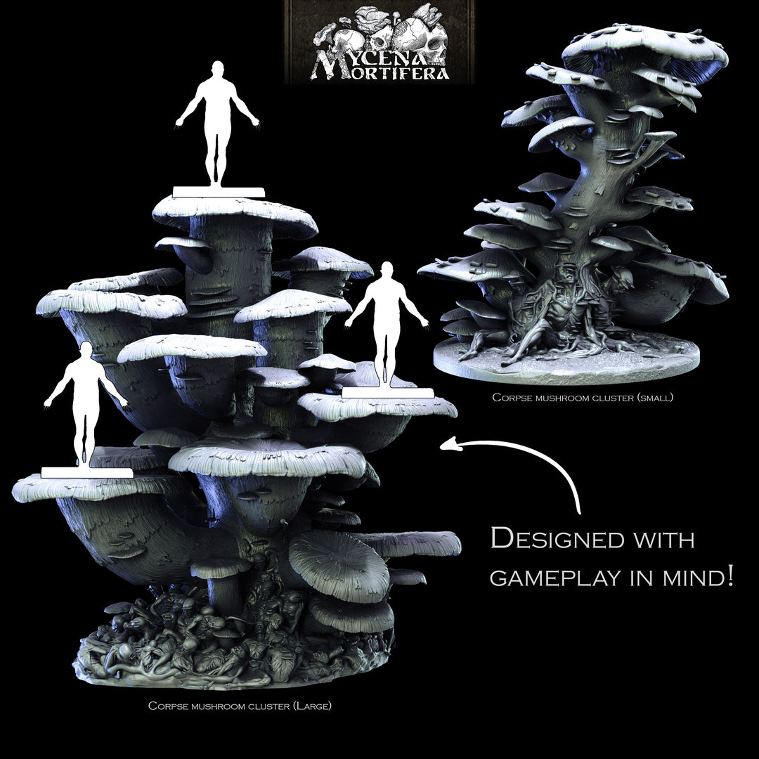 Corpse Mushroom Clusters (large) | Mycena Mortifera | Bestiarum | Miniatures D&amp;D Wargaming DnD