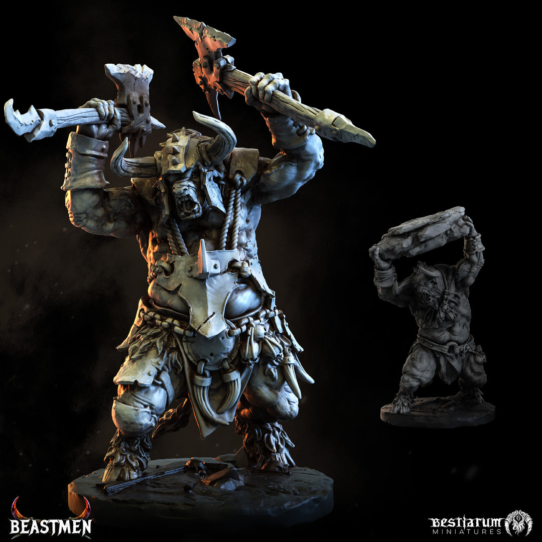 Aurox Battlesmith | Beastmen | Bestiarum | Miniatures D&amp;D Wargaming DnD