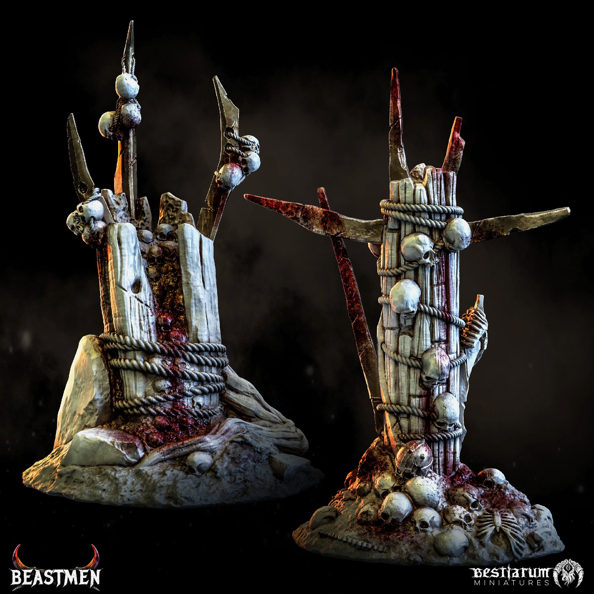 Beastmen Totems | Beastmen | Bestiarum | Miniatures D&D Wargaming DnD