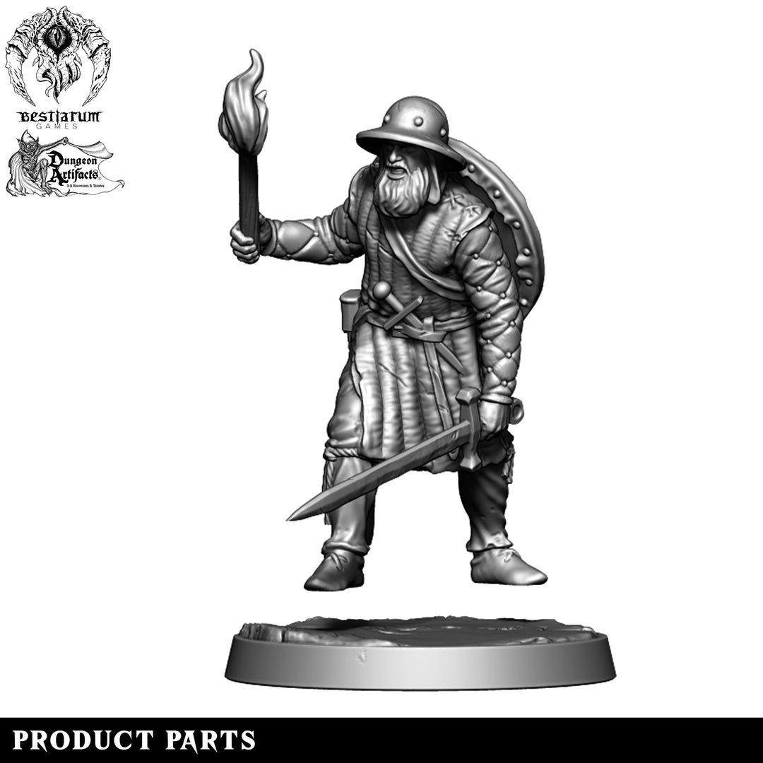 Militia Footmen | House Lionheart | Bestiarum | Miniatures D&amp;D Wargaming DnD