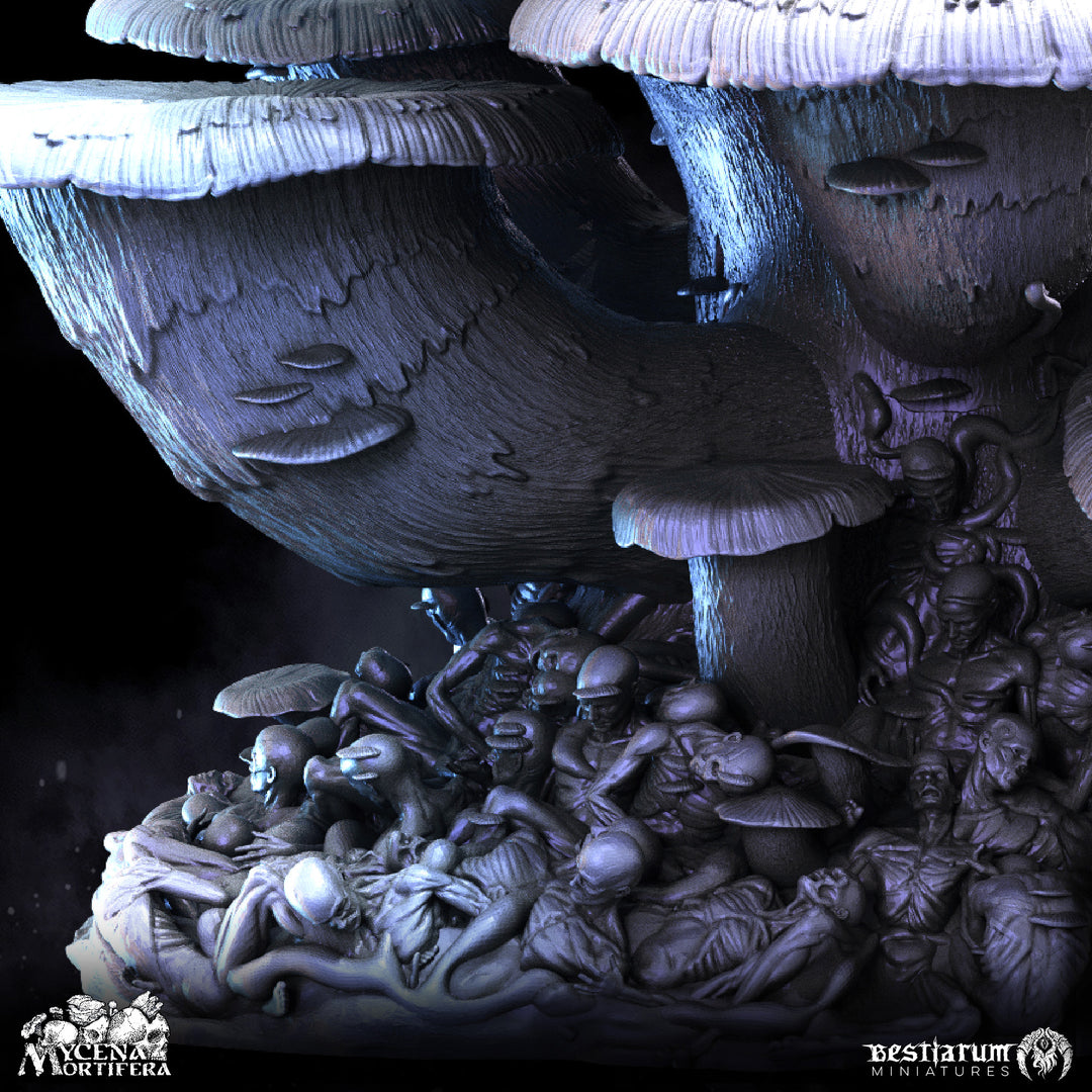 Corpse Mushroom Clusters (large) | Mycena Mortifera | Bestiarum | Miniatures D&amp;D Wargaming DnD