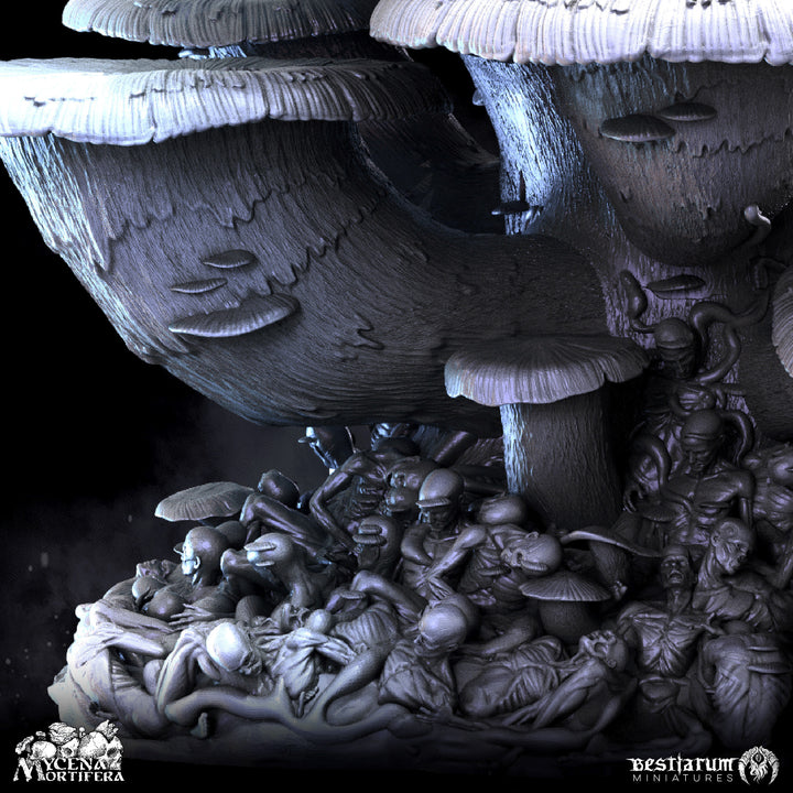 Corpse Mushroom Clusters | STL | Mycena Mortifera