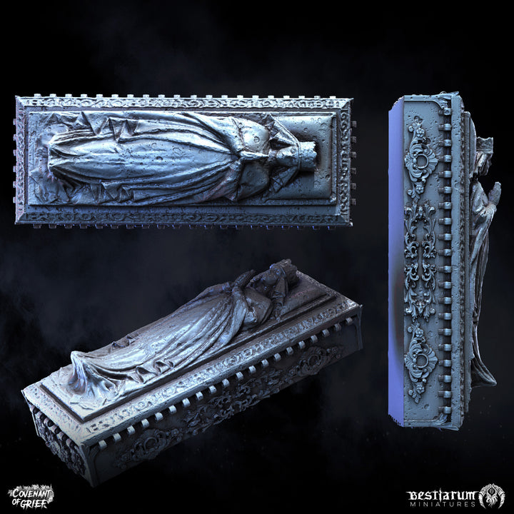 Gravestones and Tomb Kit | Covenant of Grief | Bestiarum | Miniatures D&amp;D Wargaming DnD