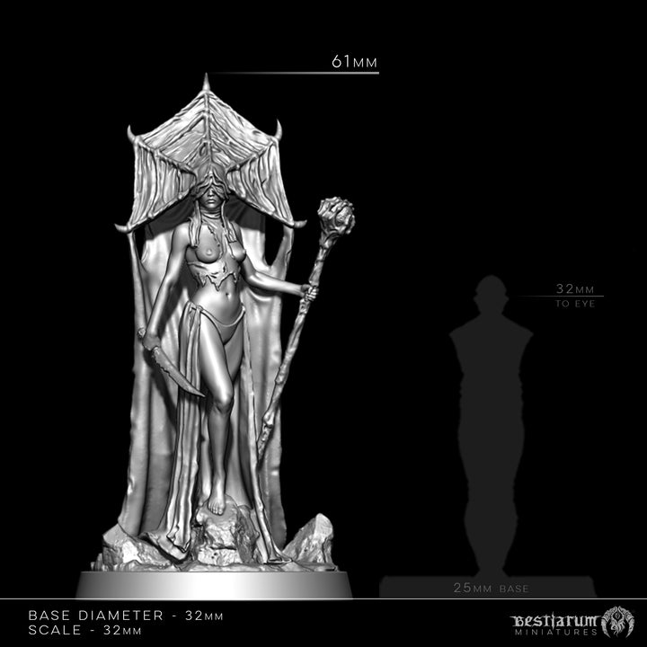 Dark Elf High Priestess | STL | The Remade