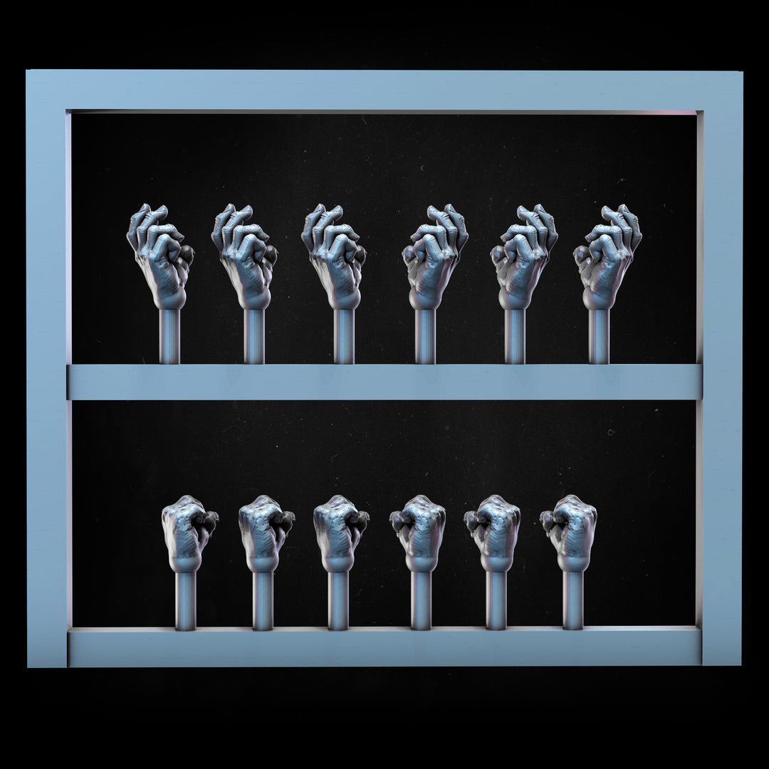 Modular Hands Kit | STL | Unaligned