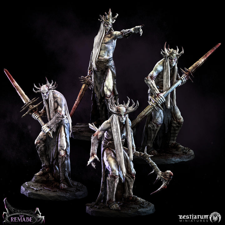 Dark Elf Warriors | The Remade | Bestiarum | Miniatures D&amp;D Wargaming DnD