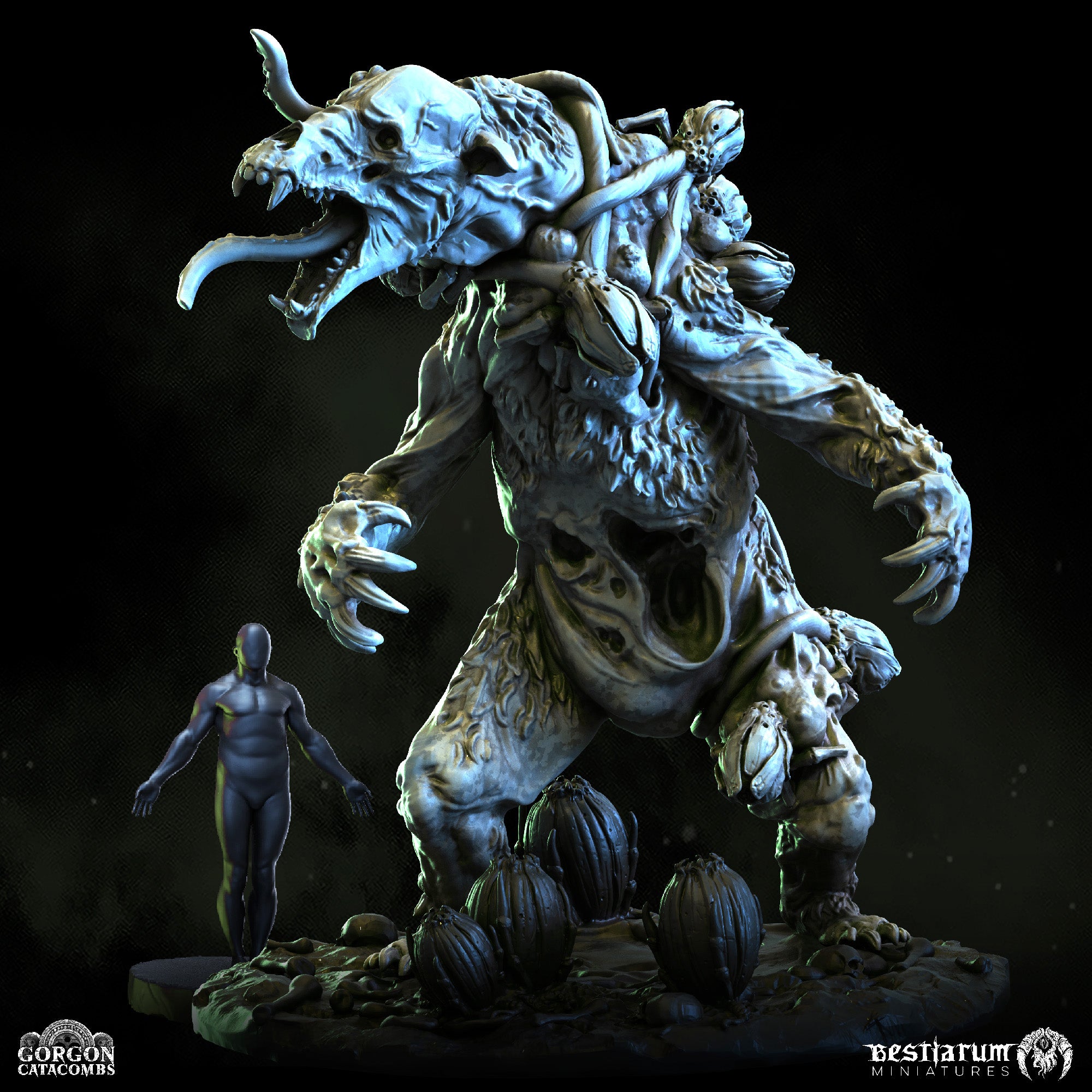 Enslaved Bear | Gorgon Catacombs | Bestiarum | Miniatures D&D Wargaming DnD