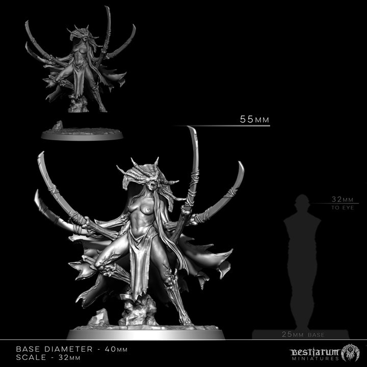 Dark Elf Bladeswarm | STL | The Remade