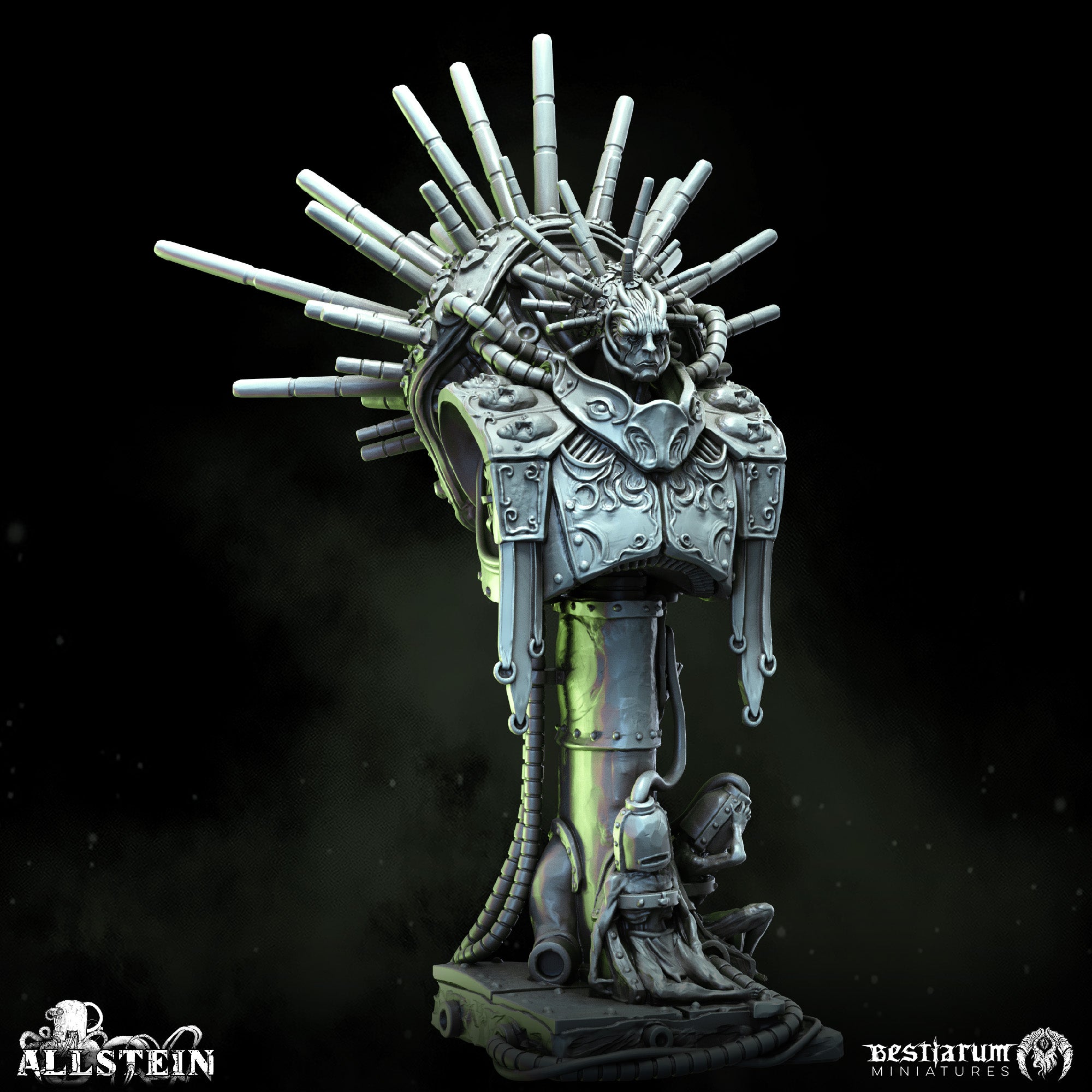 Divine Machine Bust | Spires of Allstein | Bestiarum | Miniatures D&D Wargaming DnD