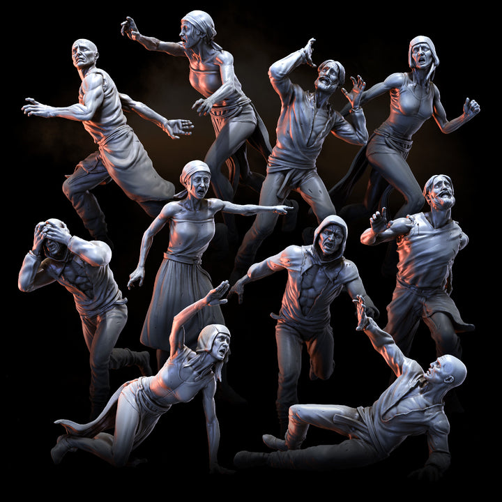 Terrified Peasants | STL | Tormentor Cults