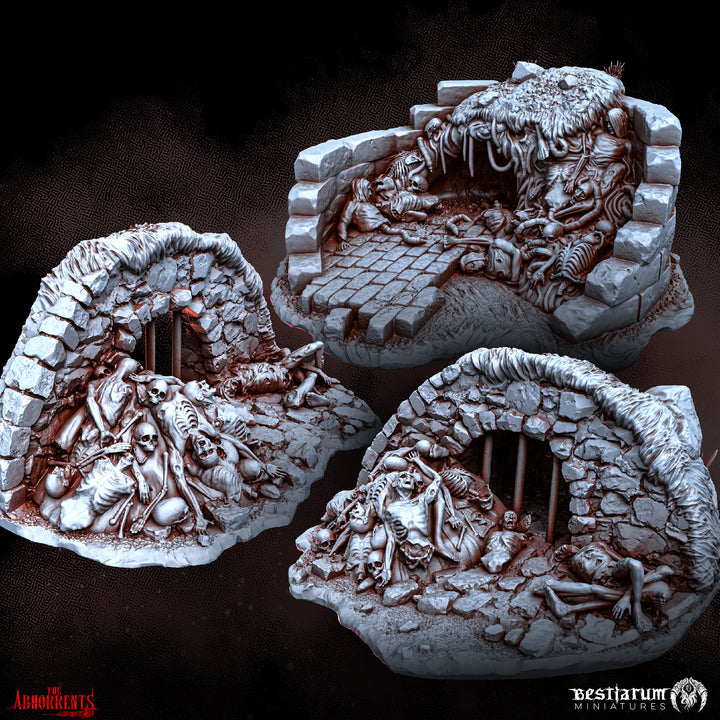 Abhorrent Crypt Holes | The Abhorrents | Bestiarum | Miniatures D&amp;D Wargaming DnD