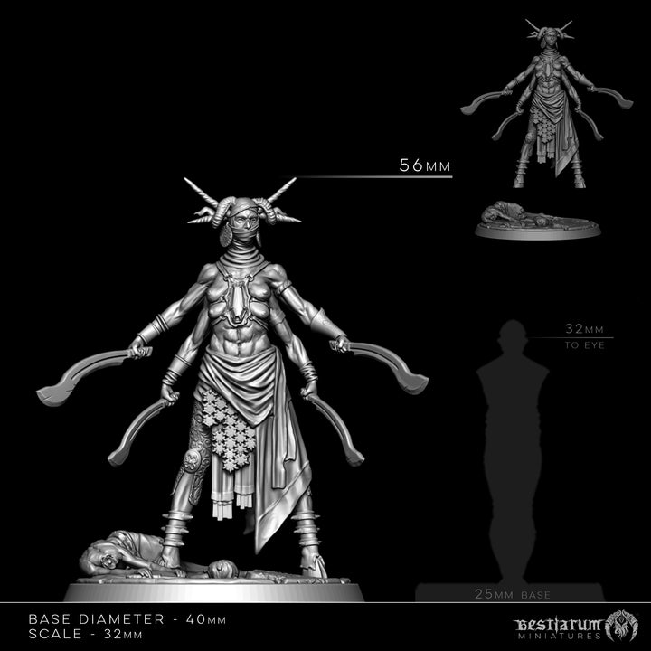 Lamashtu, Scion of the Blades | STL | Balazar&