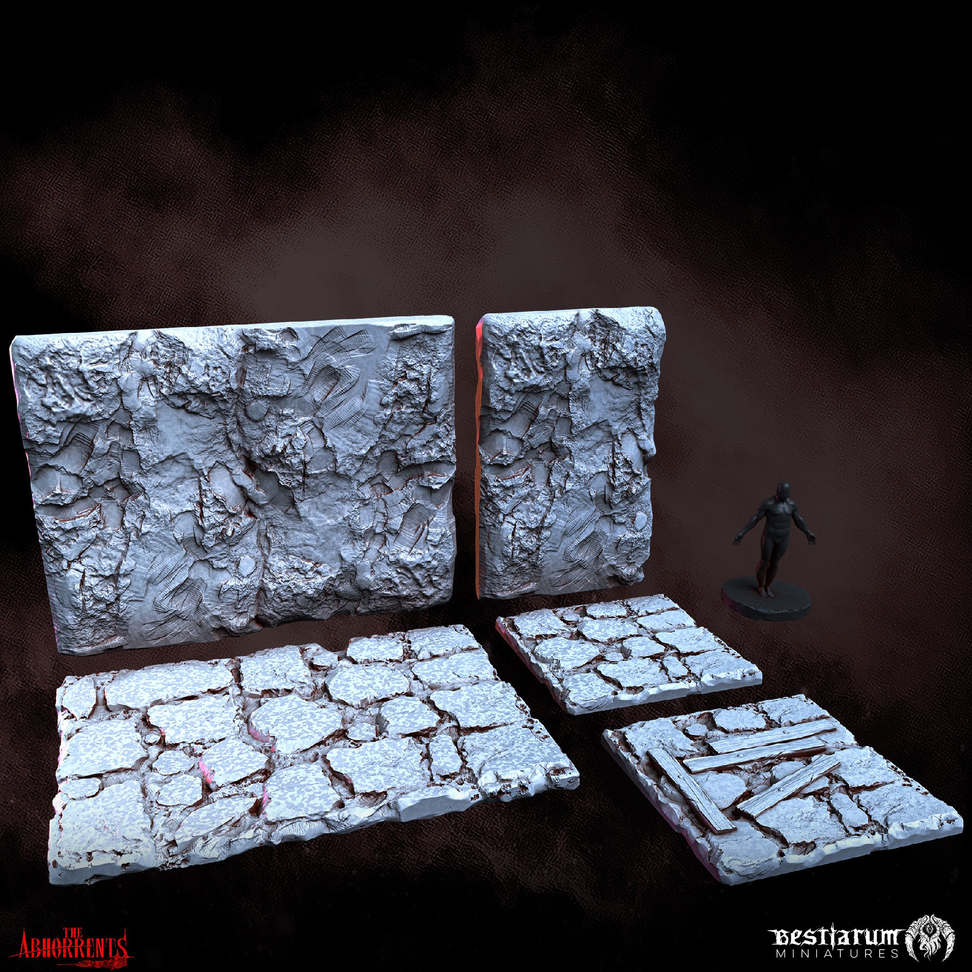 Wall and Floor Tiles | The Abhorrents | Bestiarum | Miniatures D&D Wargaming DnD