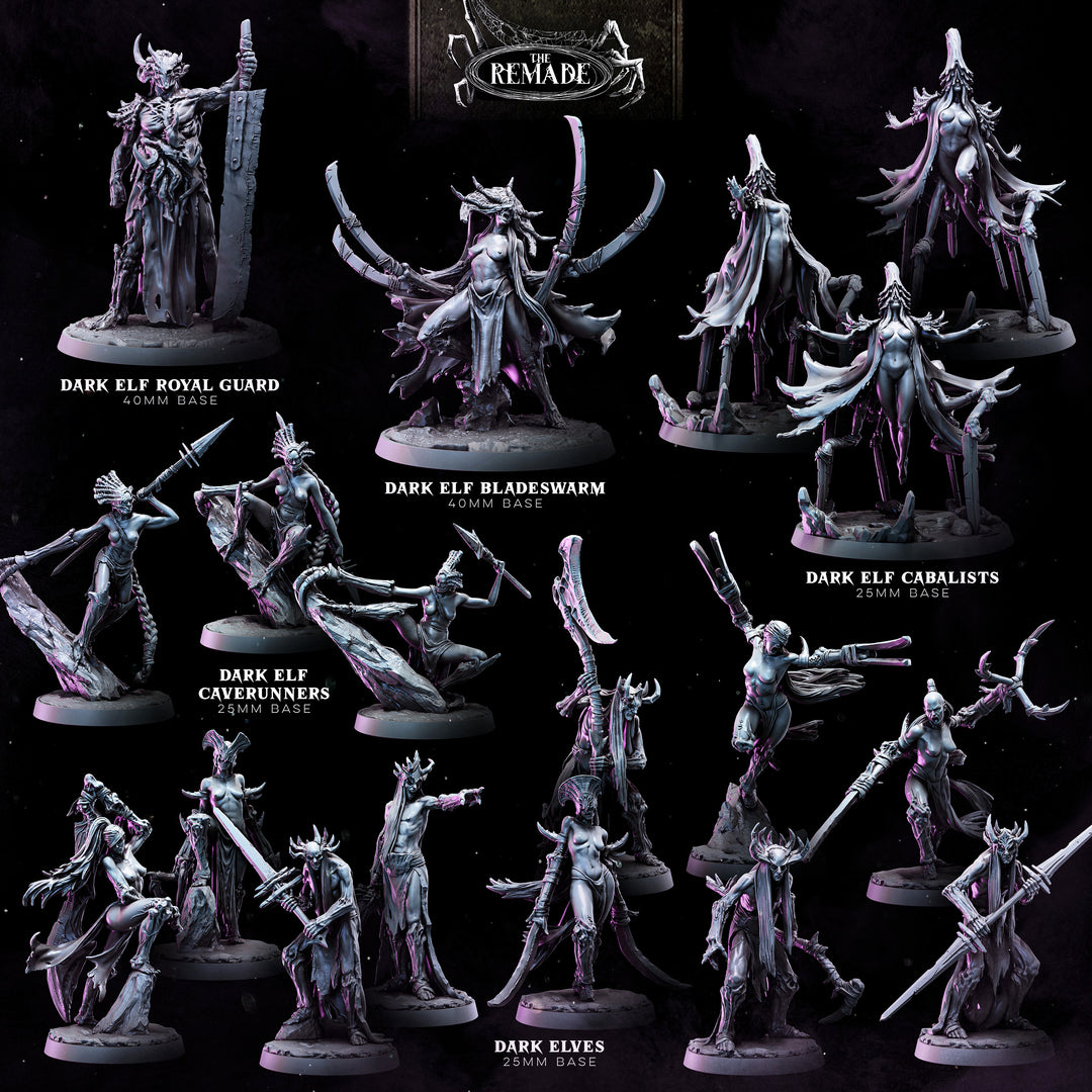 Remade Dark Elves | STL Collection