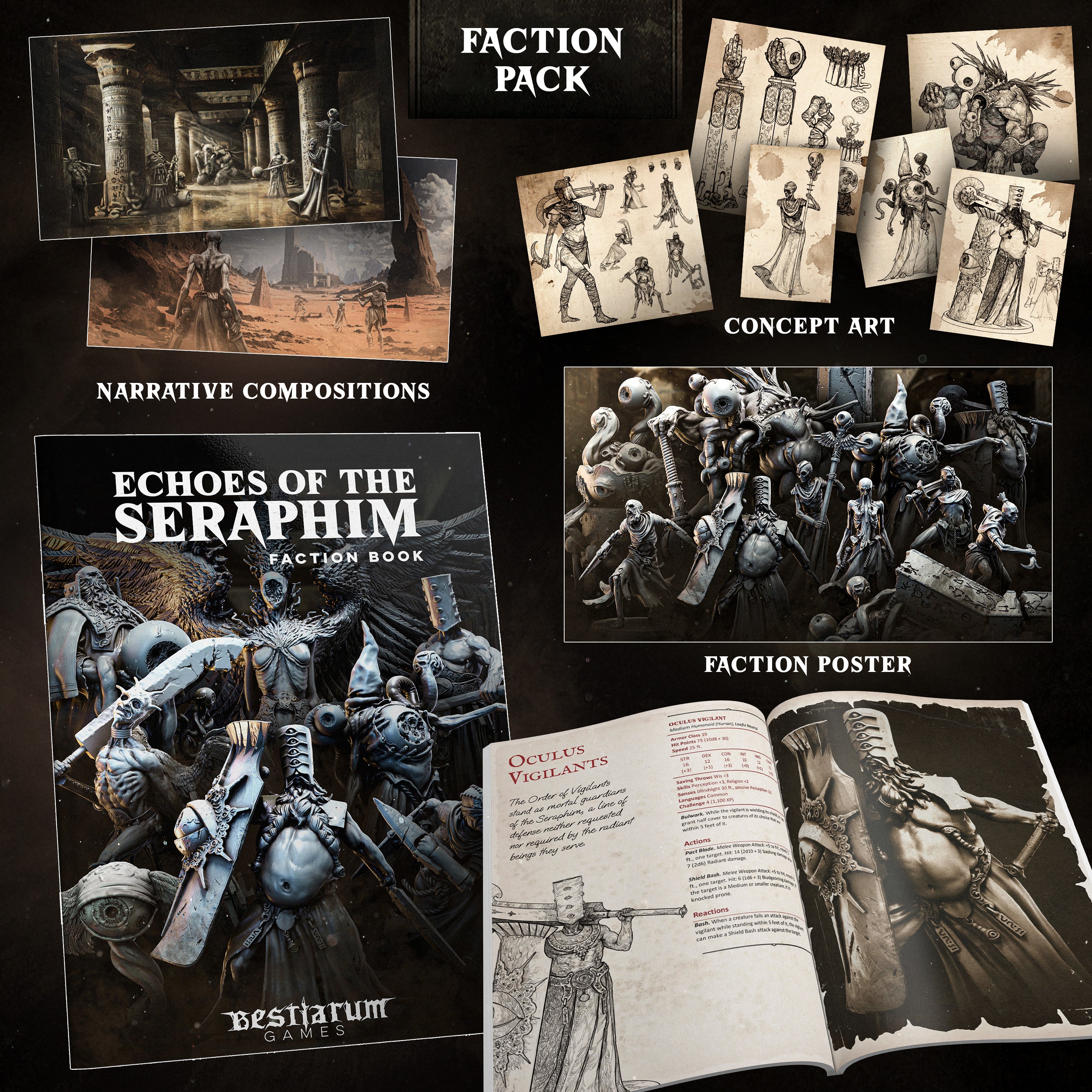 Echoes of the Seraphim - Faction Pack | RPG – Bestiarum Games