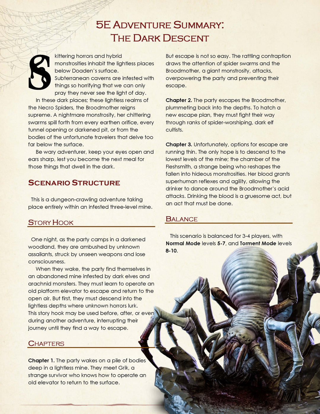 Dark Descent - The Remade | 5E Adventure
