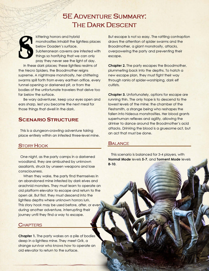 Dark Descent - The Remade | 5E Adventure
