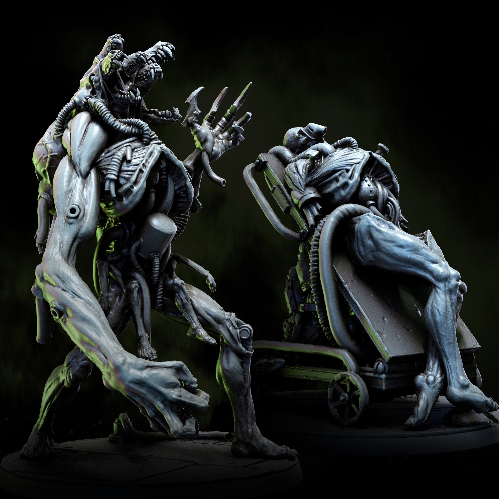 Fleshfang, the Howling Construct & Construct on Slab | Spires of Allstein