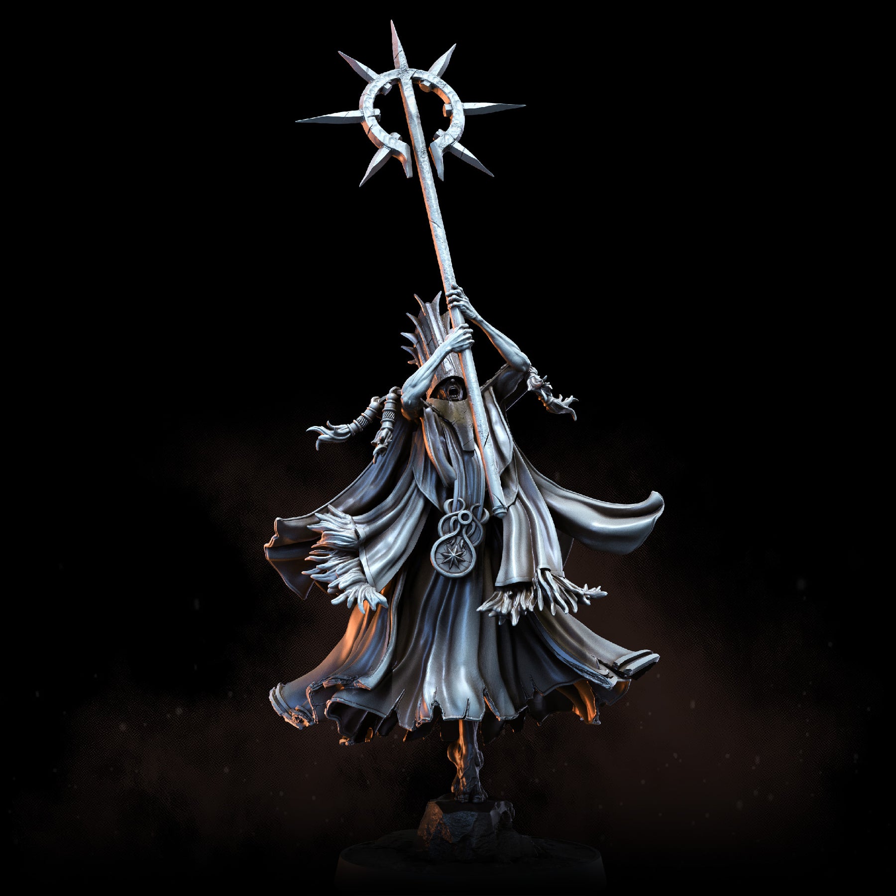 Floating Priest Azerai Mages | STL | Penitent Crusade – Bestiarum Games