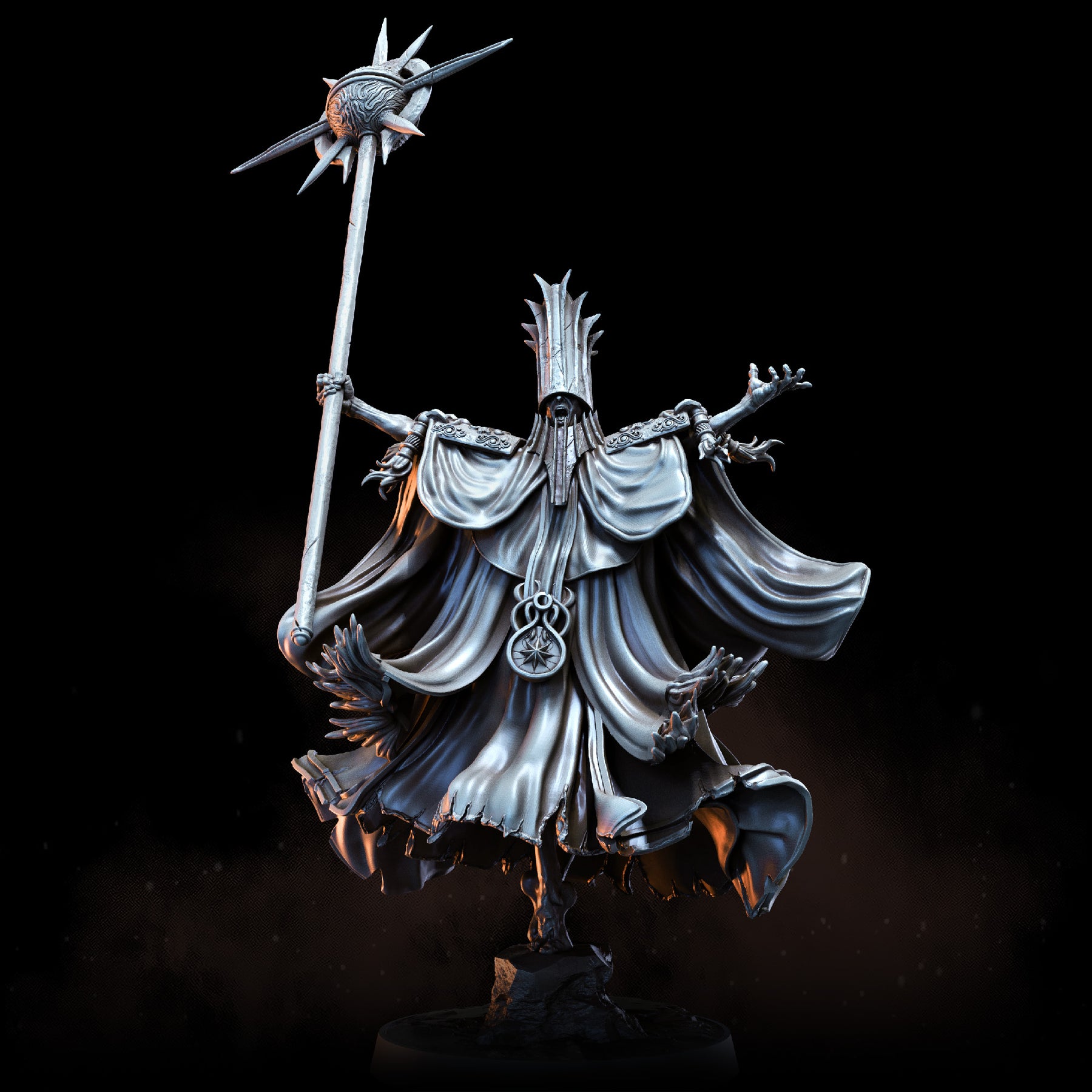 Floating Priest Azerai Mages | STL | Penitent Crusade – Bestiarum Games