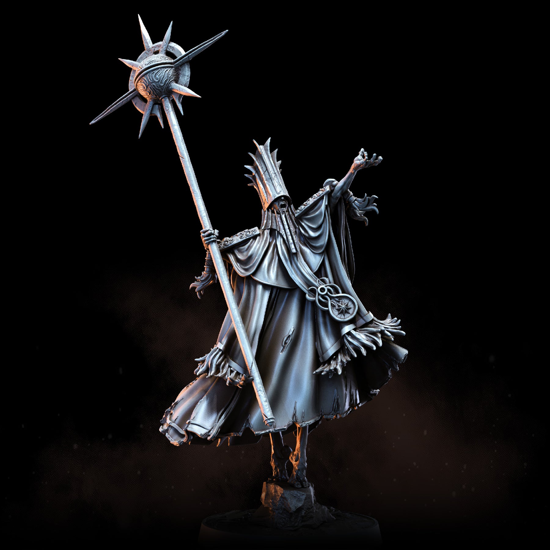 Floating Priest Azerai Mages | STL | Penitent Crusade – Bestiarum Games