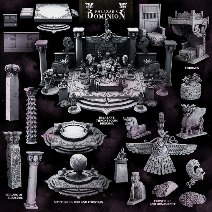 Palace of Pleasure - Terrain Set | STL | Balazar&