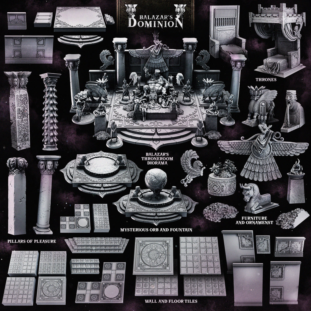 Palace of Pleasure - Terrain Set | STL Collection