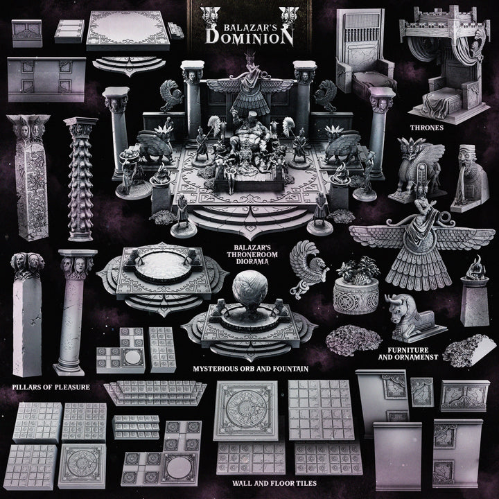 Palace of Pleasure - Terrain Set | STL Collection