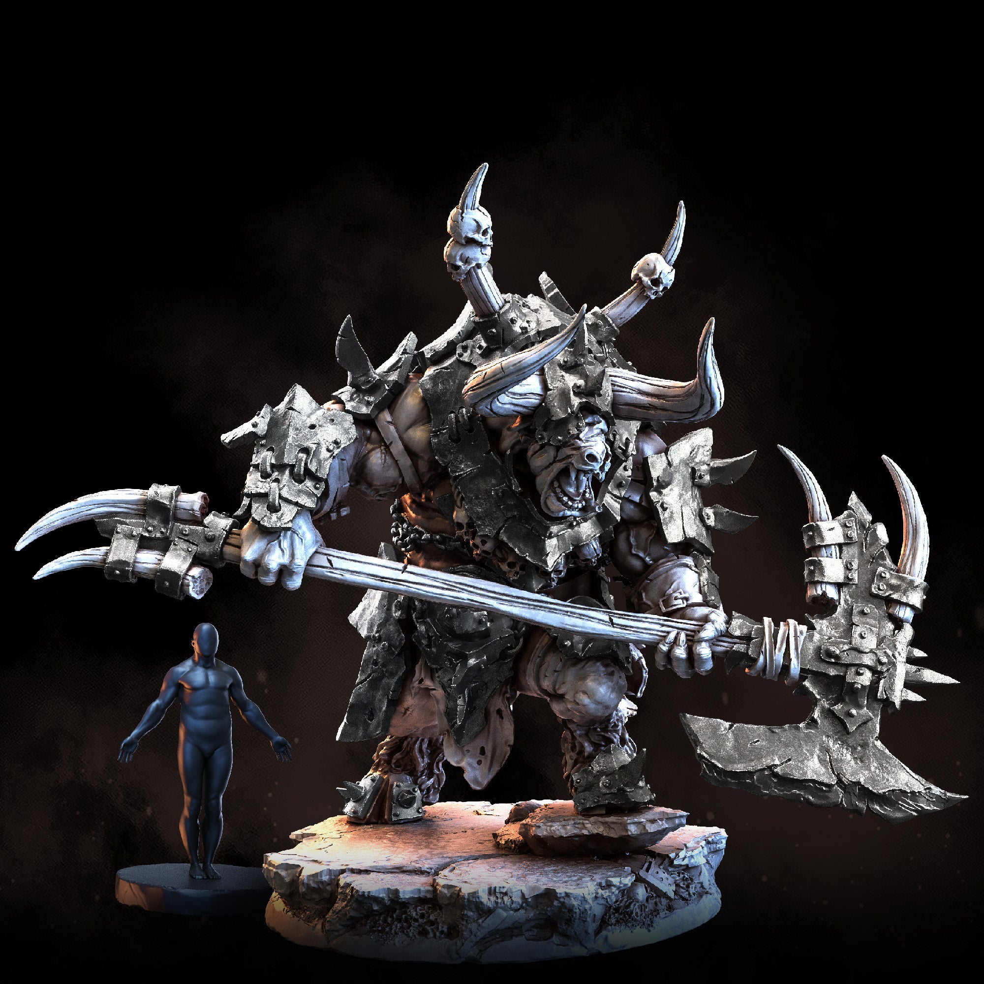 Minotaur War Herd | STL Collection – Bestiarum Games