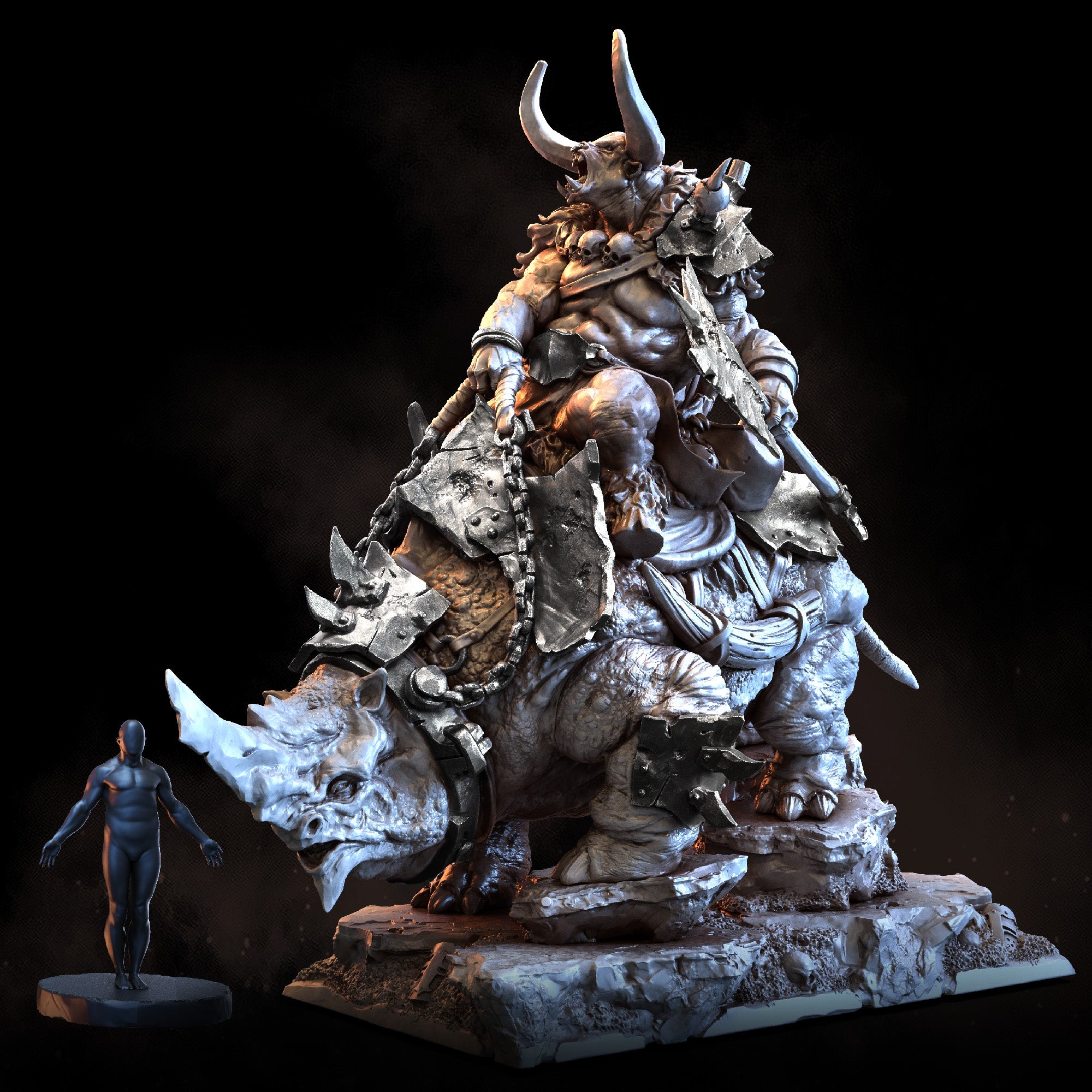 Rockgut Raider | STL | Beastmen