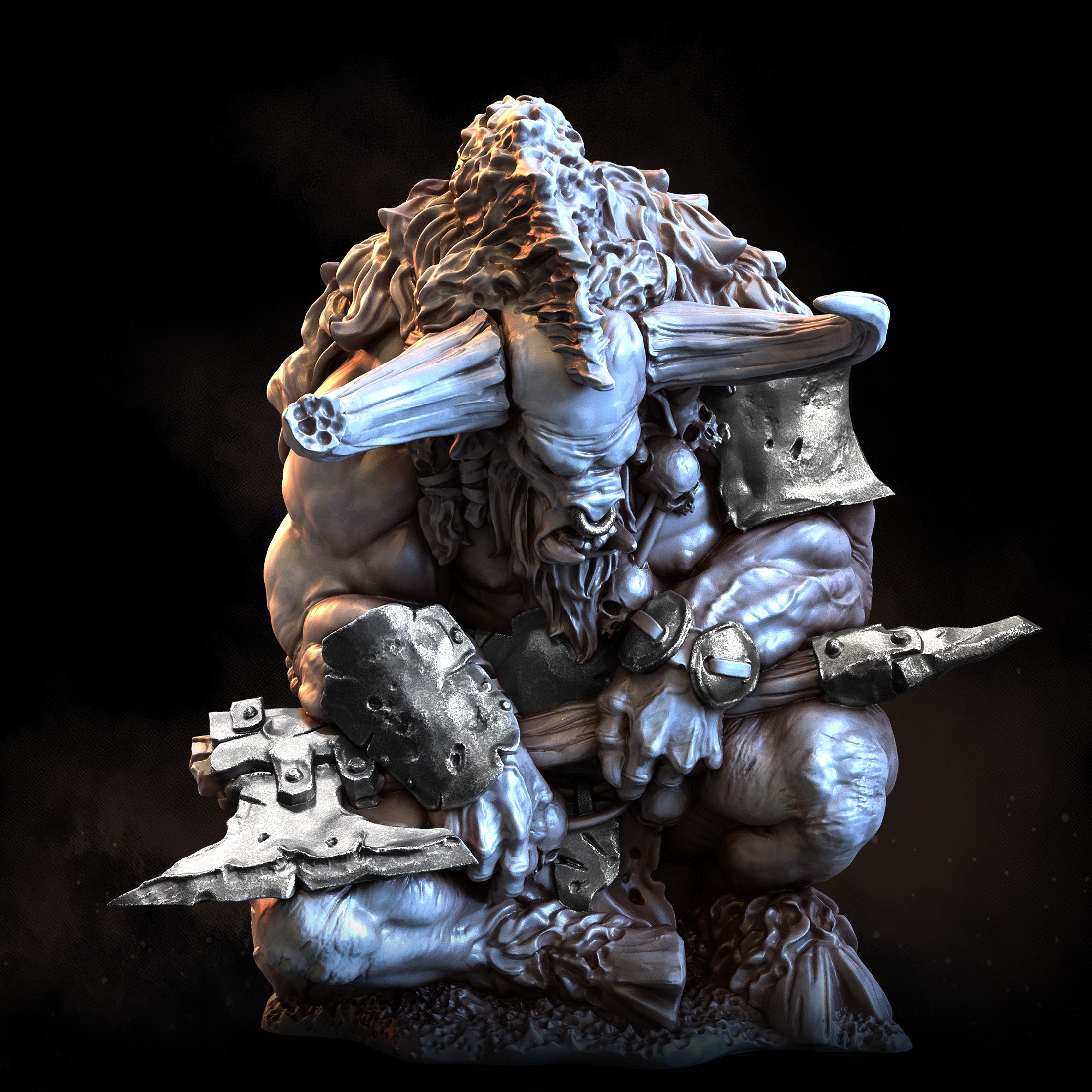 Sleeping Aurox | STL | Beastmen