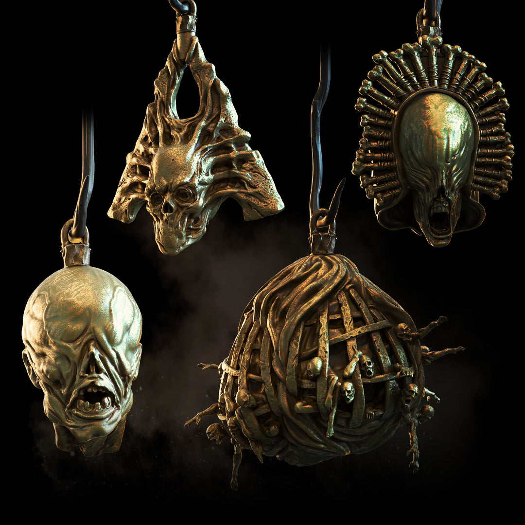 Grimdark Christmas Baubles | STL | Seasonal