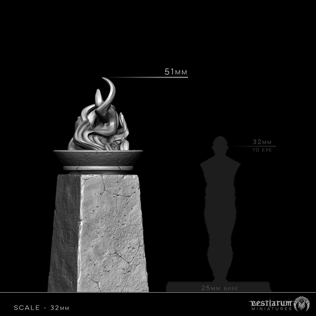 Burning Brazier | STL | Unaligned