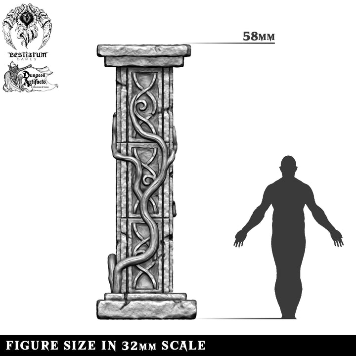 Church pillar | Gorgon Catacombs | Bestiarum | Miniatures D&amp;D Wargaming DnD