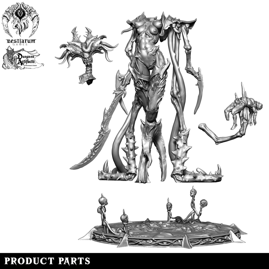 The Domina - Greater Demoness | The Court of Balazar | Bestiarum | Miniatures D&amp;D Wargaming DnD