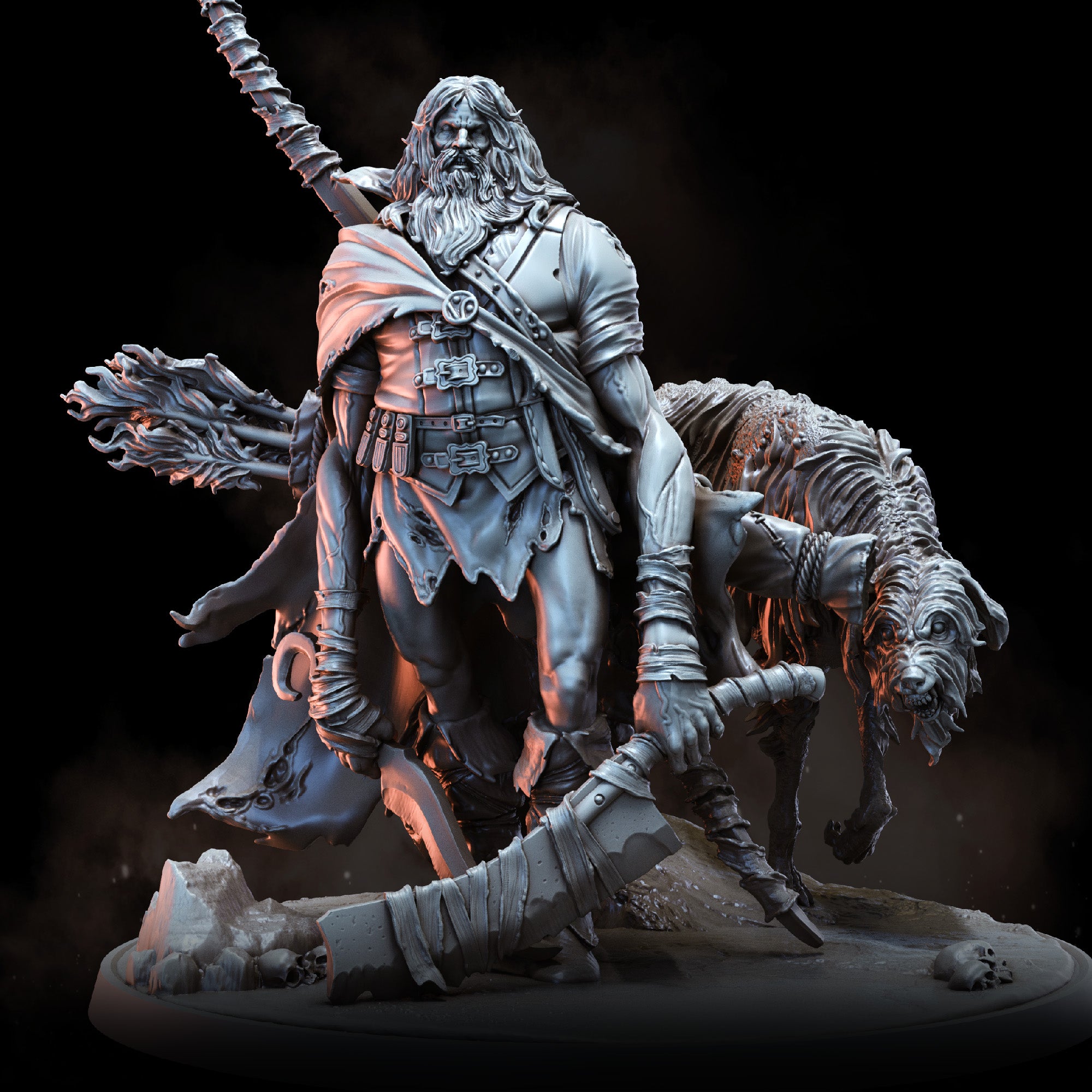 Huntsman with Hound | Dark Forest