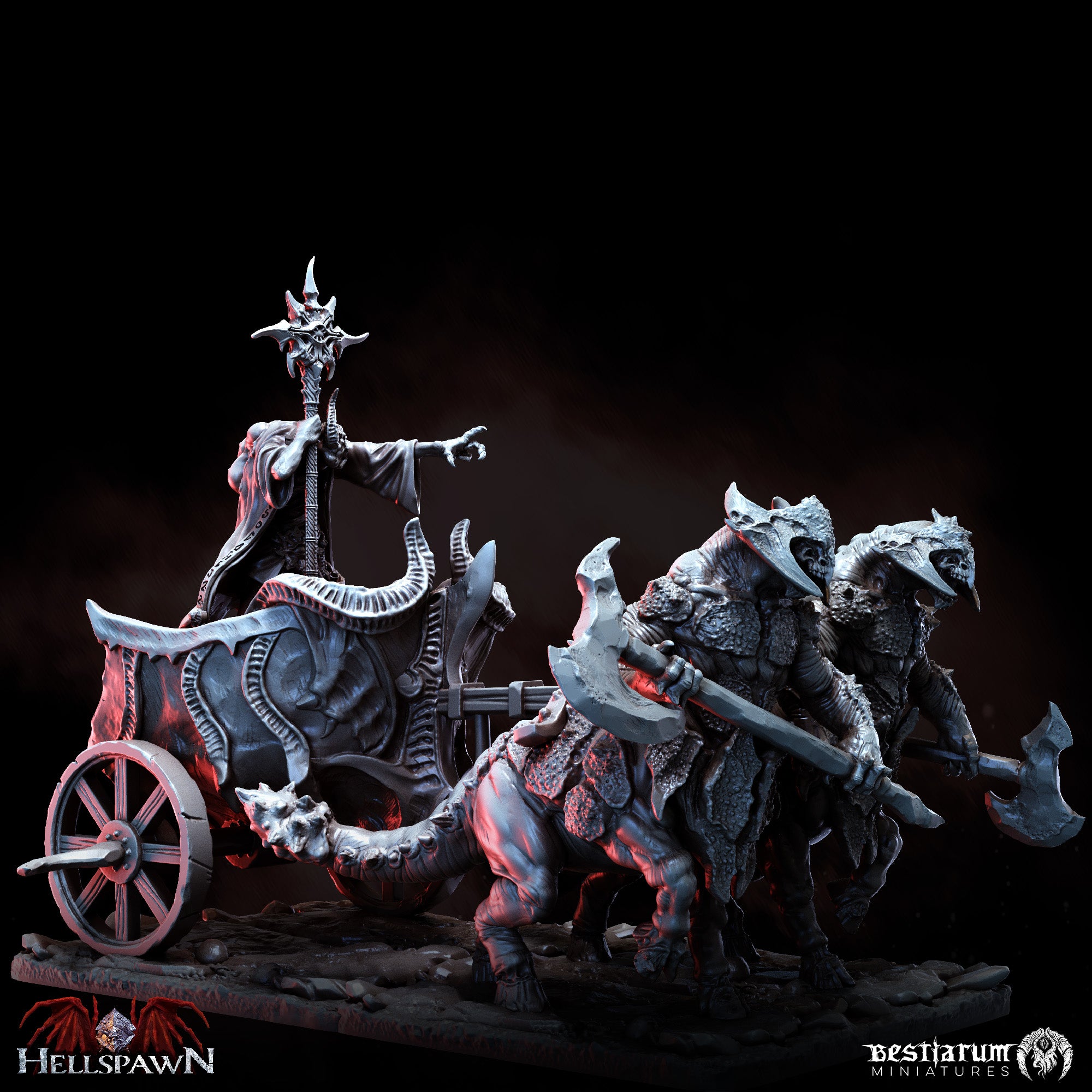 Destroyer Chariot | Hellspawn | Bestiarum | Miniatures D&D Wargaming DnD