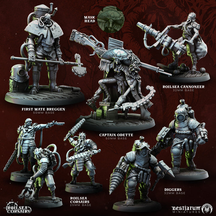 Dieselpunk Naval Raiders Set | Roilsea Corsairs