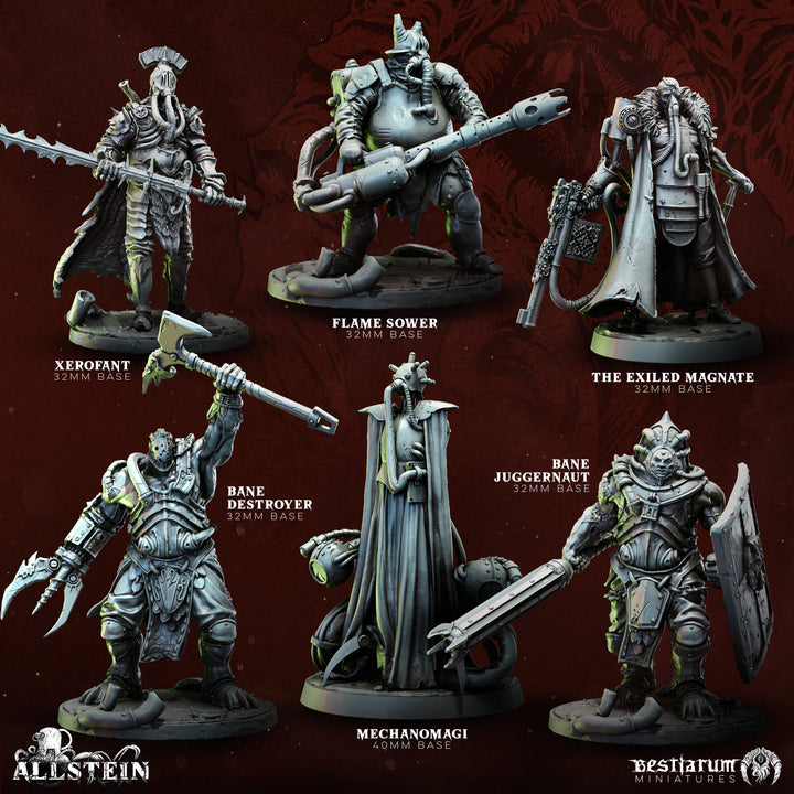 Dieselpunk Squadron Commanders | Bestiarum | Trench Crusade DnD Miniatures