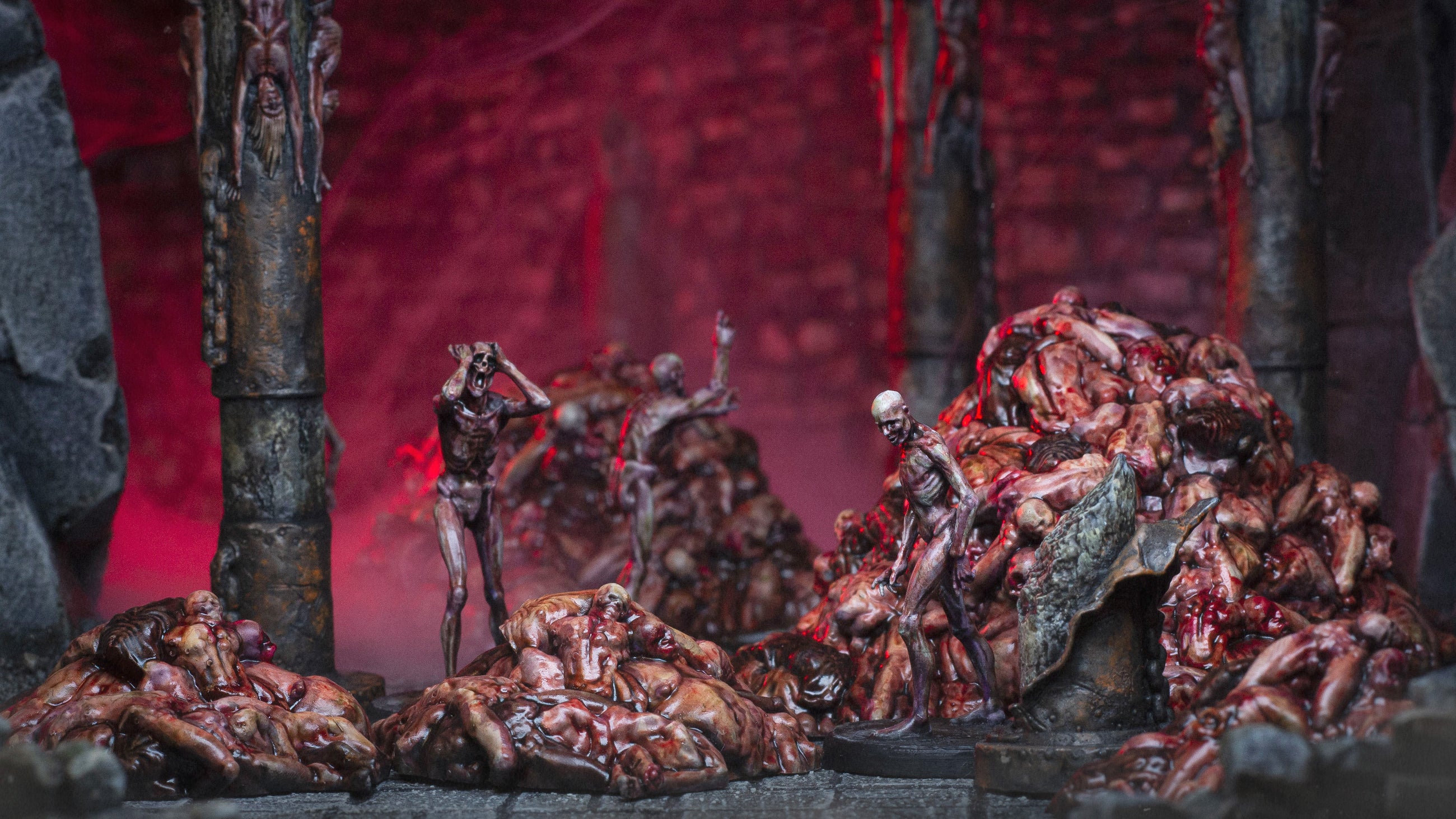 Charnel Corpse Pit Miniature Terrain