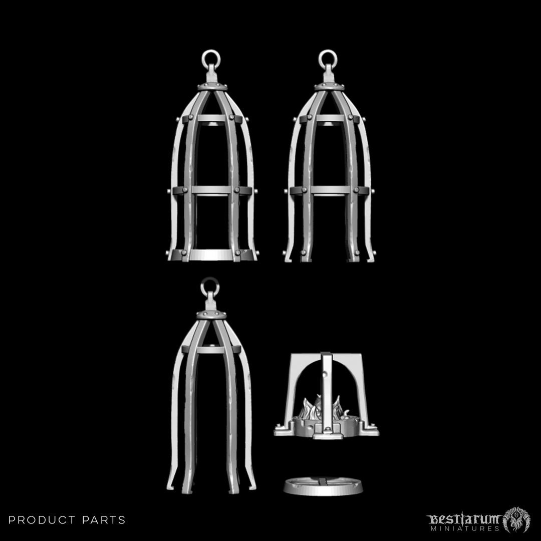 Hanging Cages | STL | Unaligned