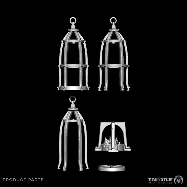 Hanging Cages | STL | Unaligned